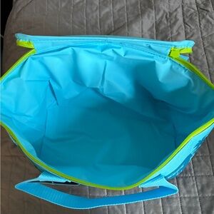 Nwt Trader joes mini Blue and Yellow Insulated Tote Bag